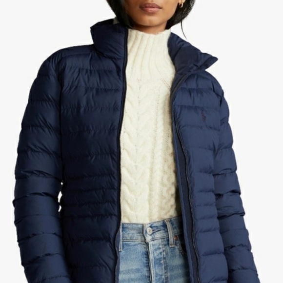 Polo Ralph Lauren
short puffer jacket woman’s size xs L Aviator Navy - Picture 1 of 8